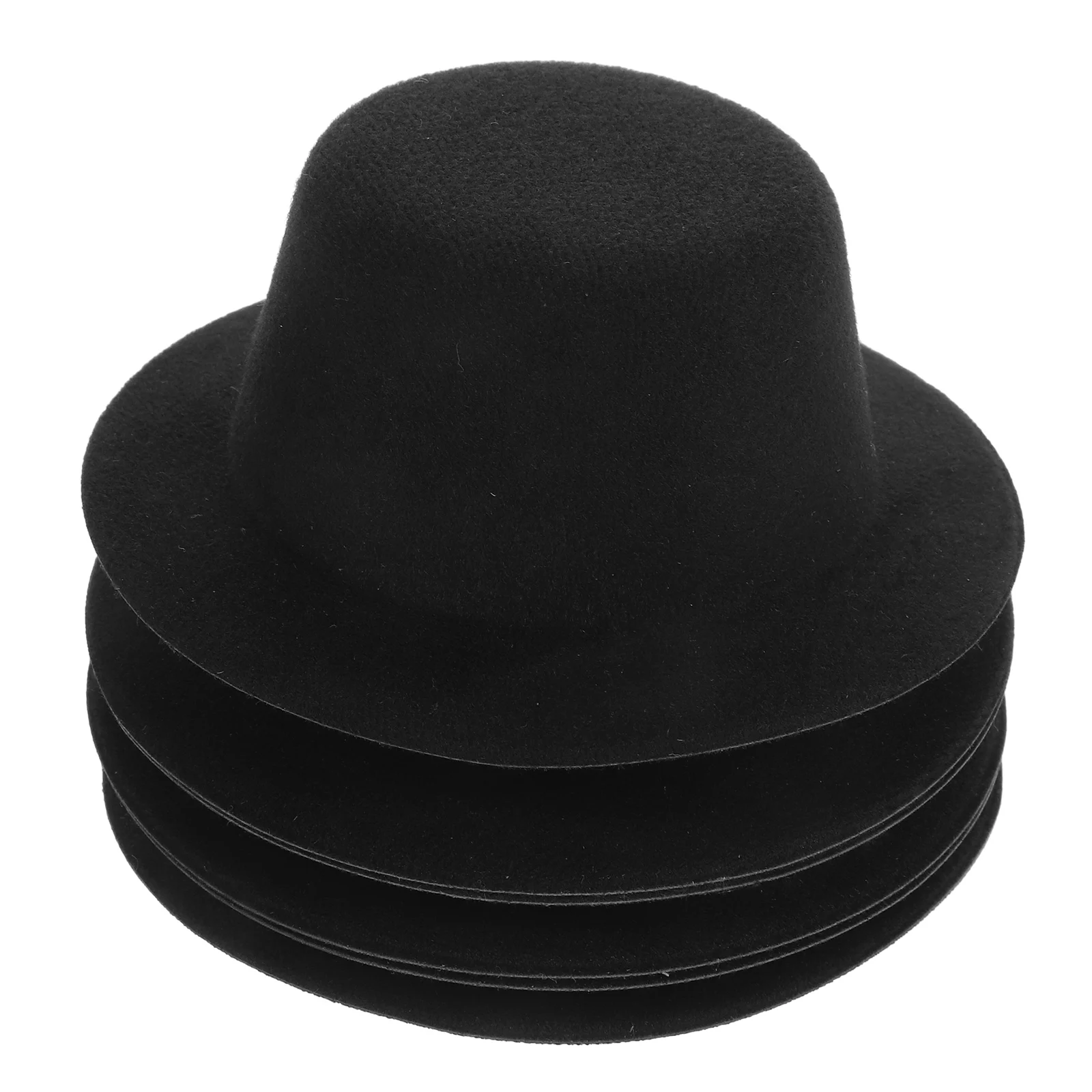 

6pcs Mini Top For Handmade Felt Accessories Decorative Miniature Hats Diy Crafts Replaceable Small Hats Adorable Wear-Resistant