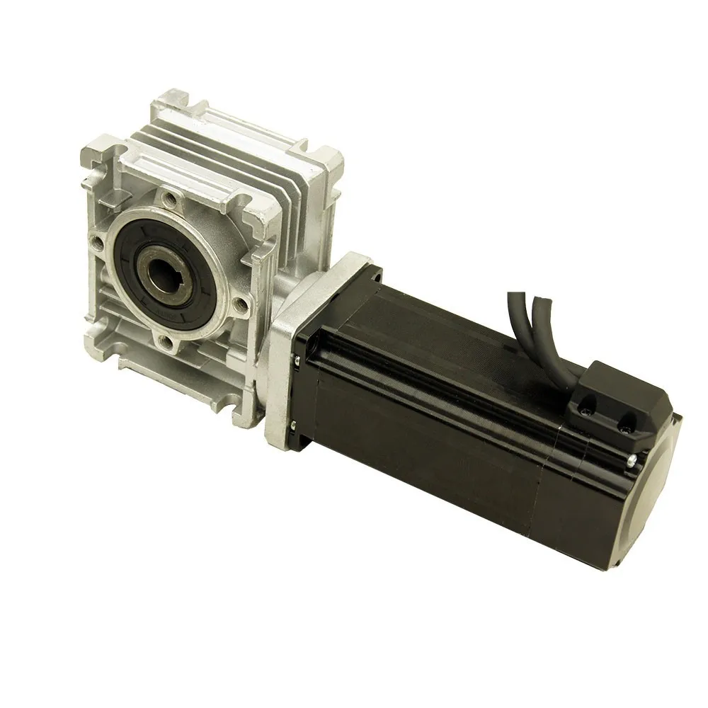 Nema23 Worm Geared 3.5N.m(500oz-in) Closed Loop Stepper Motor 4A and Driver HSE57 Step Motor with Encoder