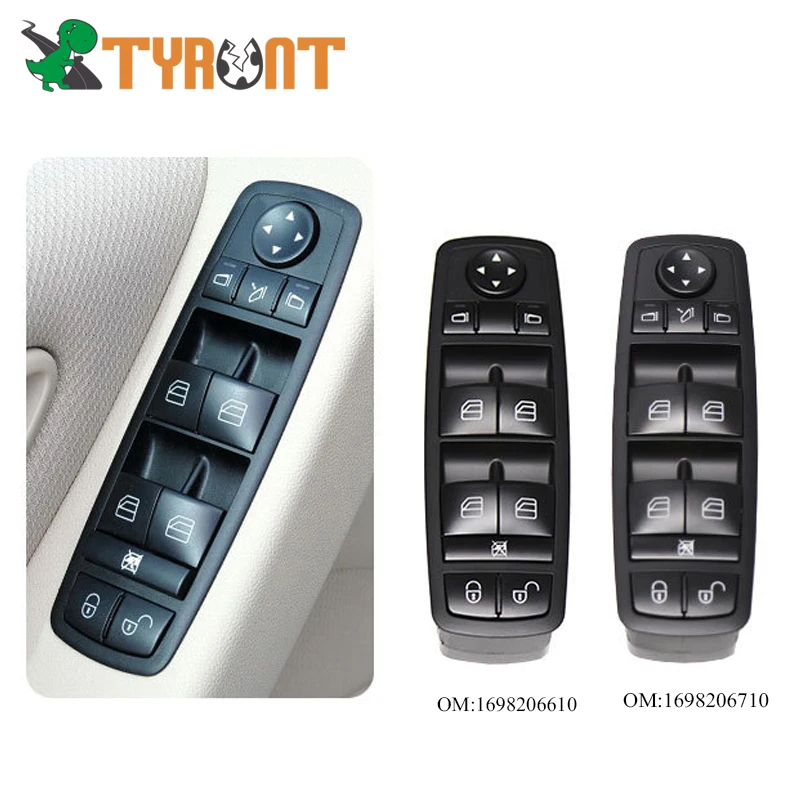 

TYRNT 1698206610 1698206710 Car Electric Window Lifter Control Switch For Mercedes Benz A-B-Class W169 W245 A160 A180 A200