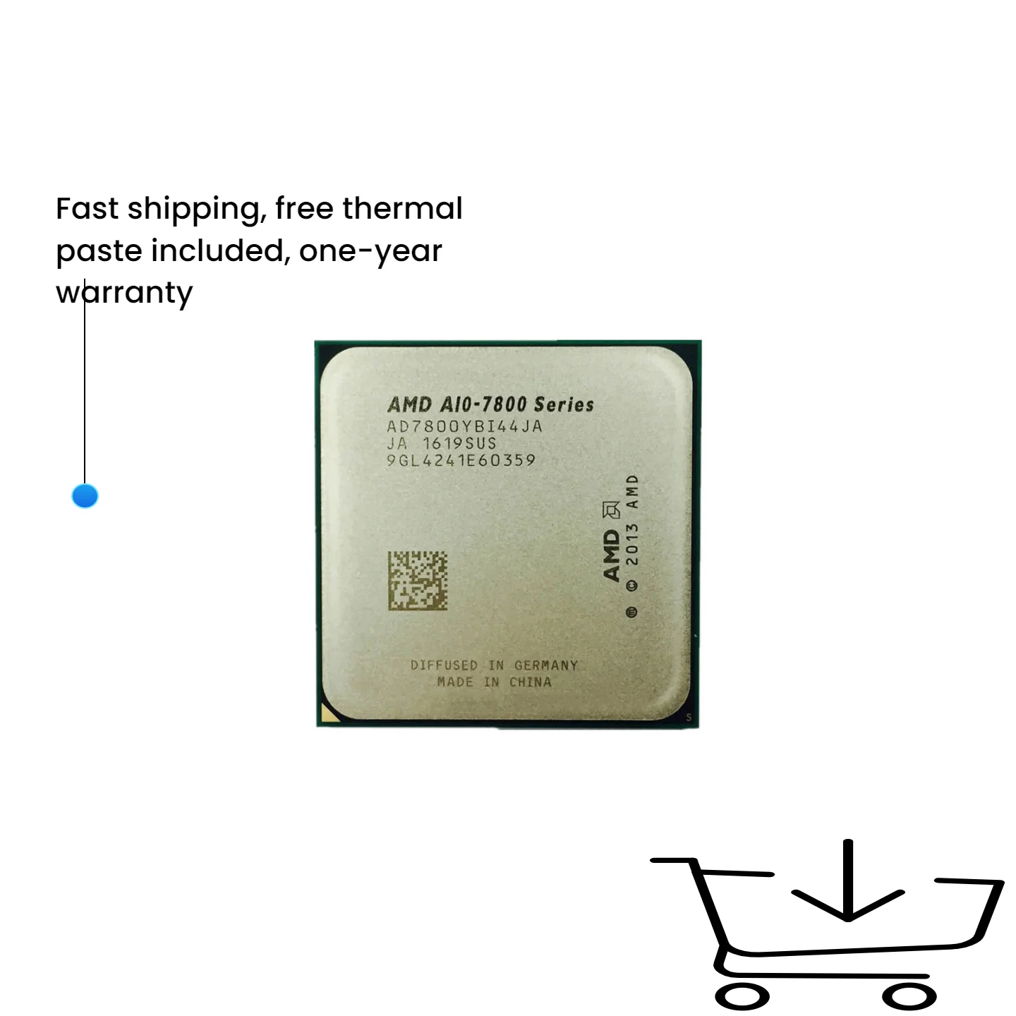 

Четырехъядерный процессор серии A10 A10-7800 A10 7800, 3,5 ГГц, AD7800YBI44JA/AD780BYBI44JA, разъем FM2+