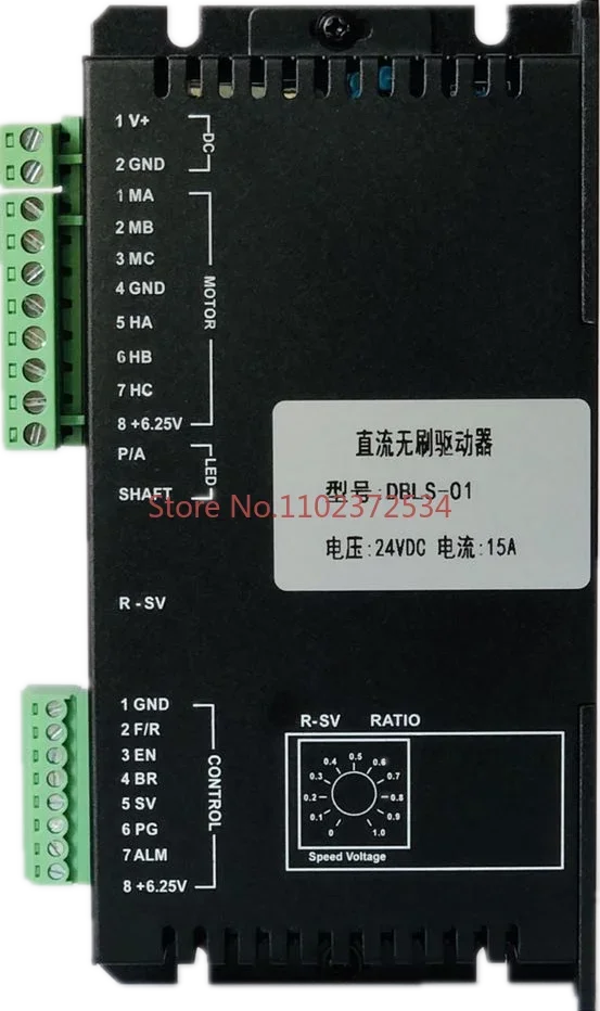 DC brushless driver DBLS-01-15A voltage 24V-36VDC is suitable for 57/60 motors below 200W