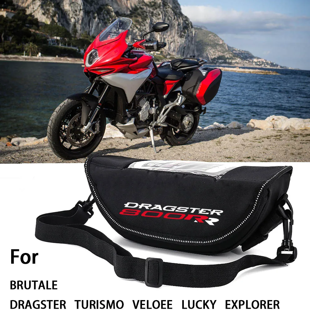 

For BRUTALE DRAGSTER TURISMO VELOEE LUCKY EXPLORER Motorcycle accessory Waterproof And Dustproof Handlebar Storage Bag