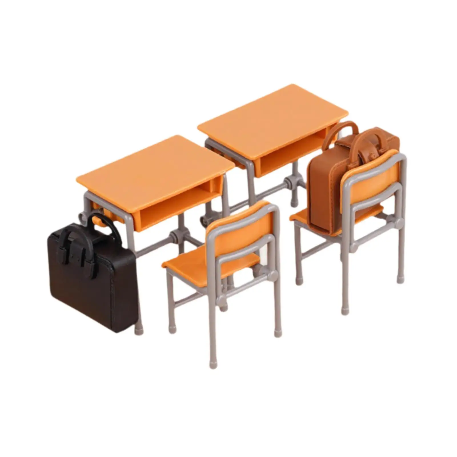 Modello di sedia da scrivania per aula di casa delle bambole, scena in miniatura regalo 1:12, arredamento per casa delle bambole, mobili in miniatura per casa delle bambole