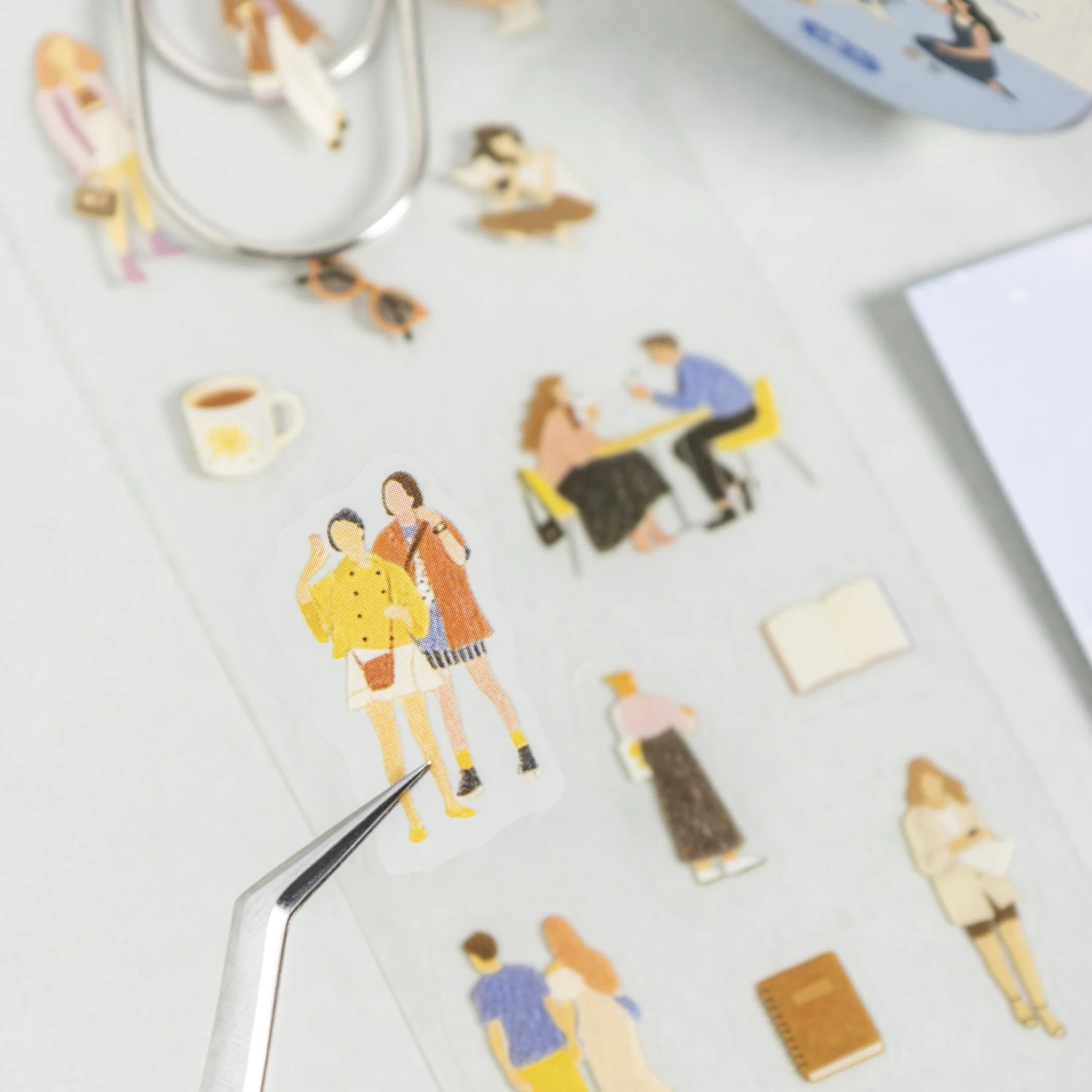 45mm * 2m Small Character Big Dream Series Kawaii Ins Mini Salt Style Die Cutting Tape DIY Diary Scrapbook Phone Case Aesthetics