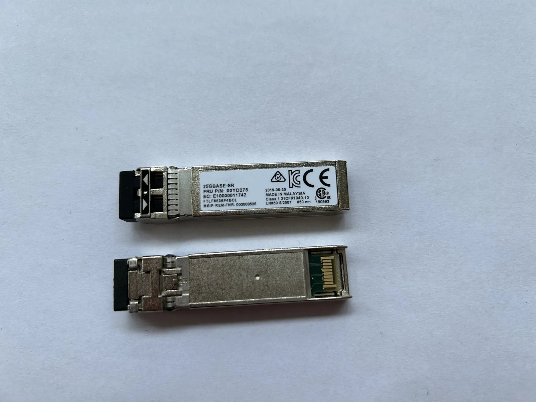 

New 1PCS Fiber Optical 25G SFP Module Transceiver 25GBASE-SR FTLF8536P4BCL 00YD275 850NM 25Gb SFP+ Fiber Optical Module