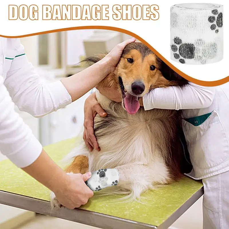 Elastic Bandage Self Adhesive Bandage Wrap Cohesive Tape Vet Wrap for Dog Cat Horse Pet Animals Ankle Sprains