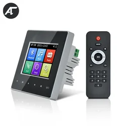 Amplificador de som intra-parede bluetooth, sistema de som para home theater, placa de parede estéreo, suporte para rádio fm, usb, hotel, restaurante, residencial