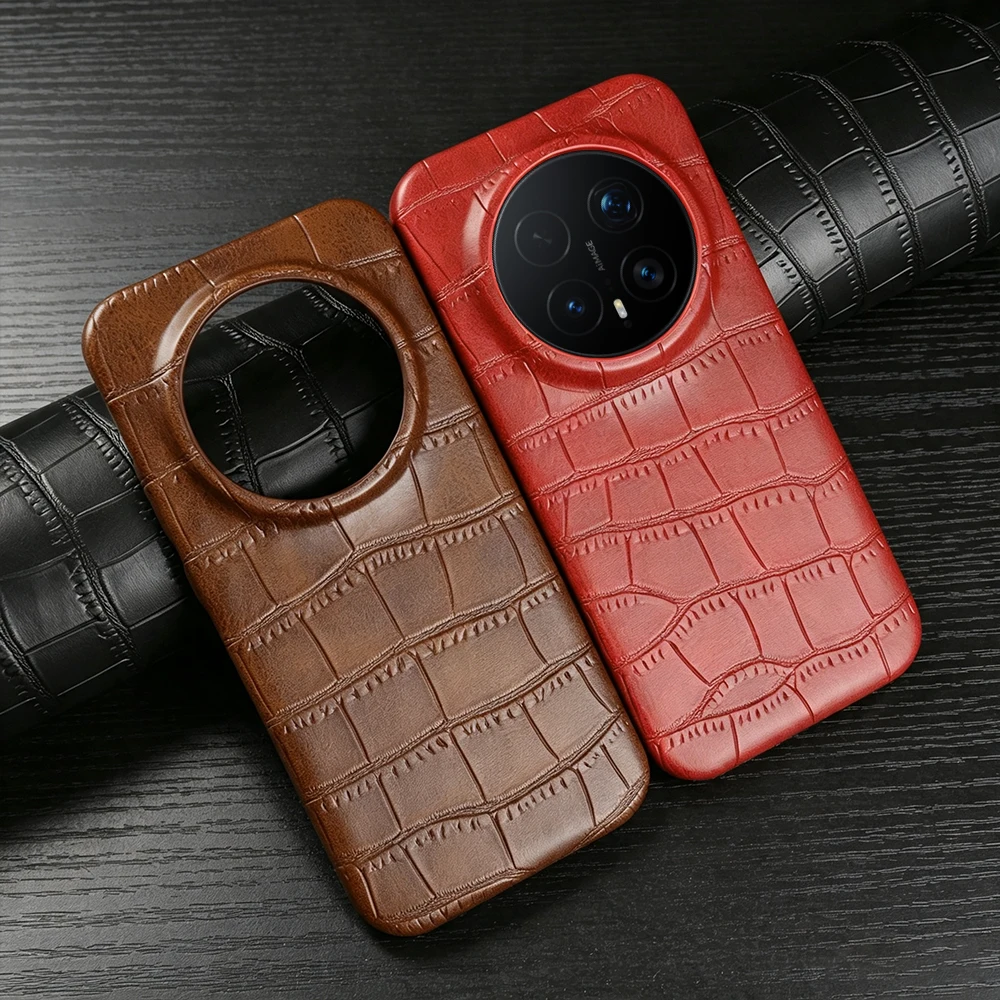 Premium Crocodile Leather Case For Honor Magic 8 Pro Magic8 Magic 7 Pro Magic7 Phone Case Back Cover Protective Funda Para Coque