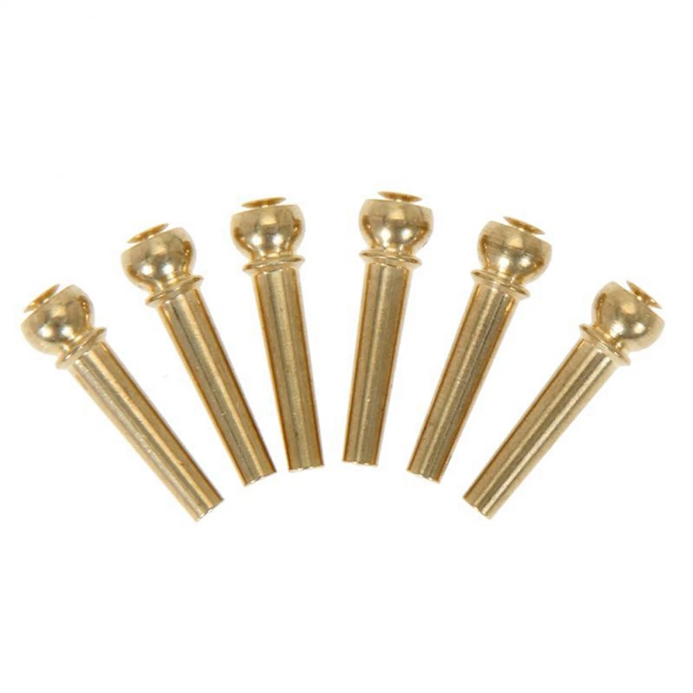 Acoustic Guitar String End Nut Bridge Saddle Abalone Pins Replacements Set (Brass Pins & Bone Saddle Nut)-A27R