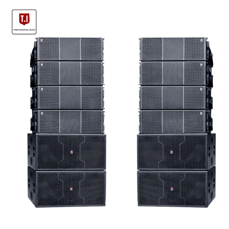 Double 12 Inch 3-Way Wooden Line Array Professional Sound for Indoor Outdoor