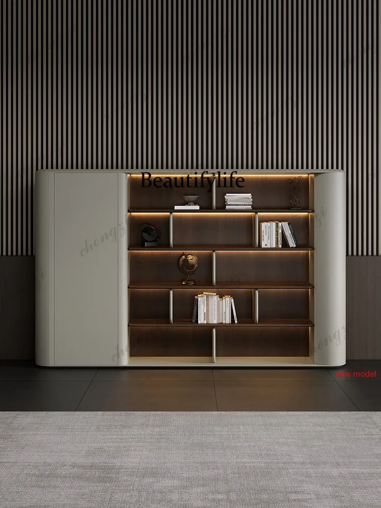 Asmt114Premium new documents, simple modern background cabinets in the office of the data cabinet, floor-to-ceiling storage cabi