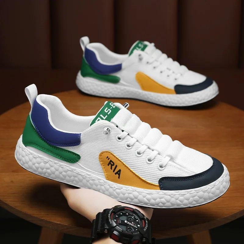 

Весна и осень 2024, новая роскошная красивая мужская обувь с низким берцем, модная тенденция, спортивная мужская повседневная трендовая обувь для бега