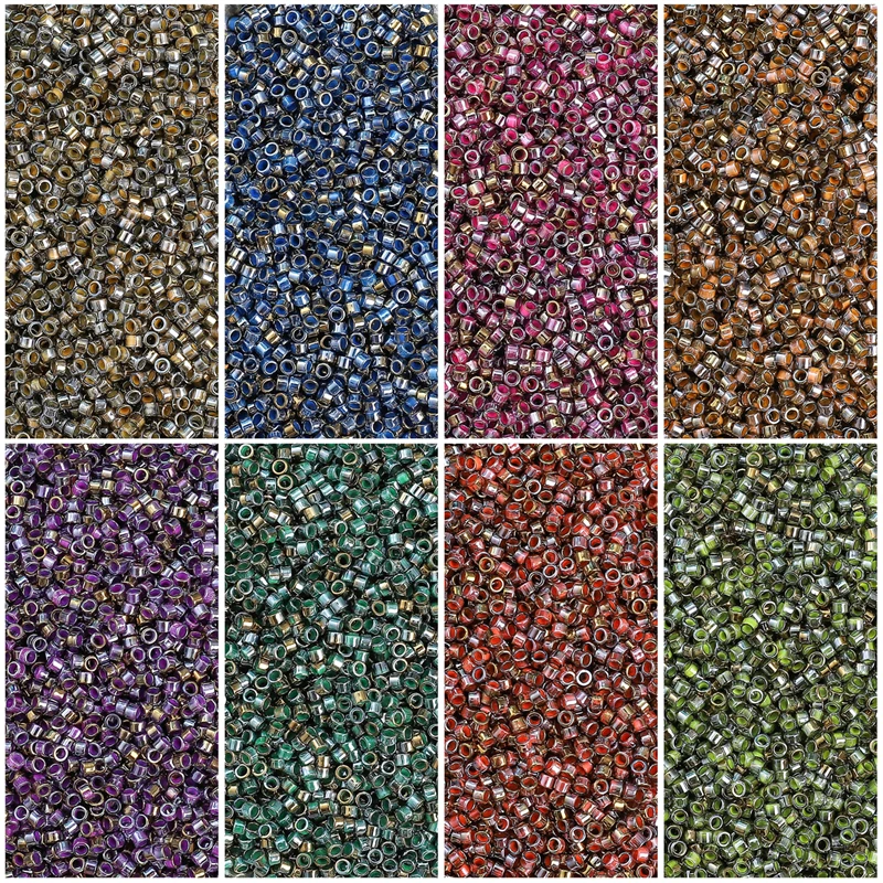 2,5 mm japanische antike Rocailles, goldfarben plattiert, Rocailles, handgefertigt, DIY-Halskette, Armband, Schmuck, Accessoires, Materialien