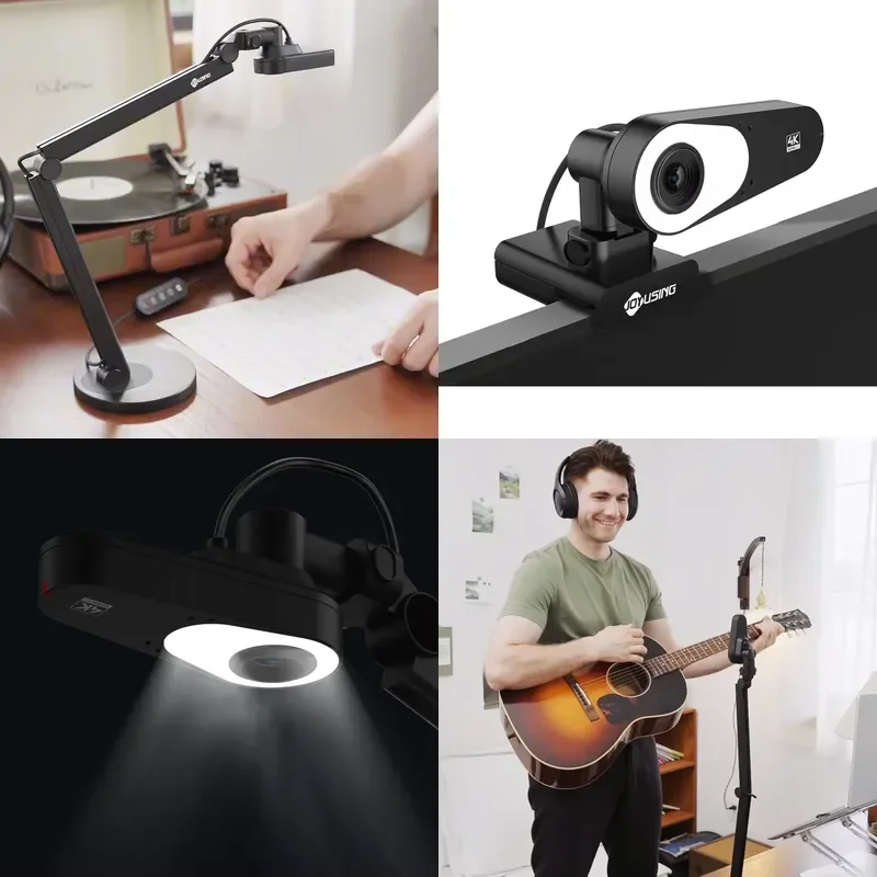 JOYUSING 4K Visualizer Digital Presenter Teaching Equipment With 40 LED Stepless Adjustable Light