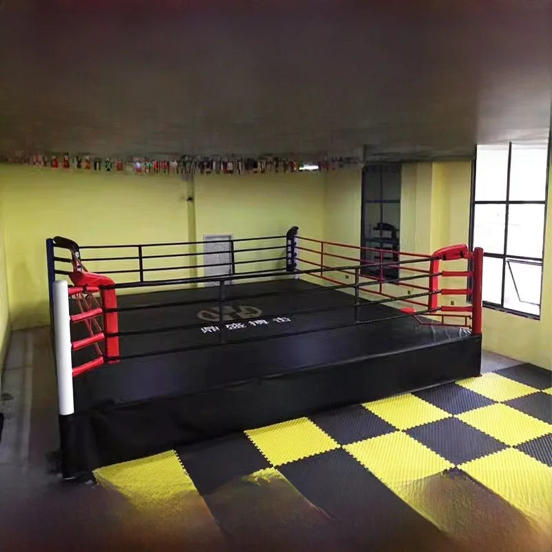 حلبة ملاكمة قياسية لتدريب الفنون القتالية، تصميم مكتبي، ساحة قتال MMA، قفص ثماني الأضلاع للمنافسات والتدريب