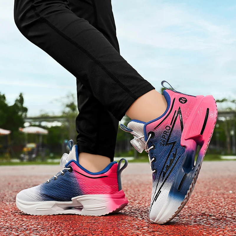 

New Leather Anti-collision Childrens Sports Shoes Autumn Fashionable Training Running Shoes Campus Lightweight Casual Shoes