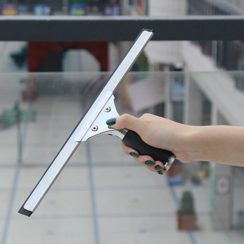 35cm Glass Cleaner Shower Bathroom Scraper Soft Rubber Blade Water Wiper Car Window Glass Cleaning Squeegee Home Cleaning Tool