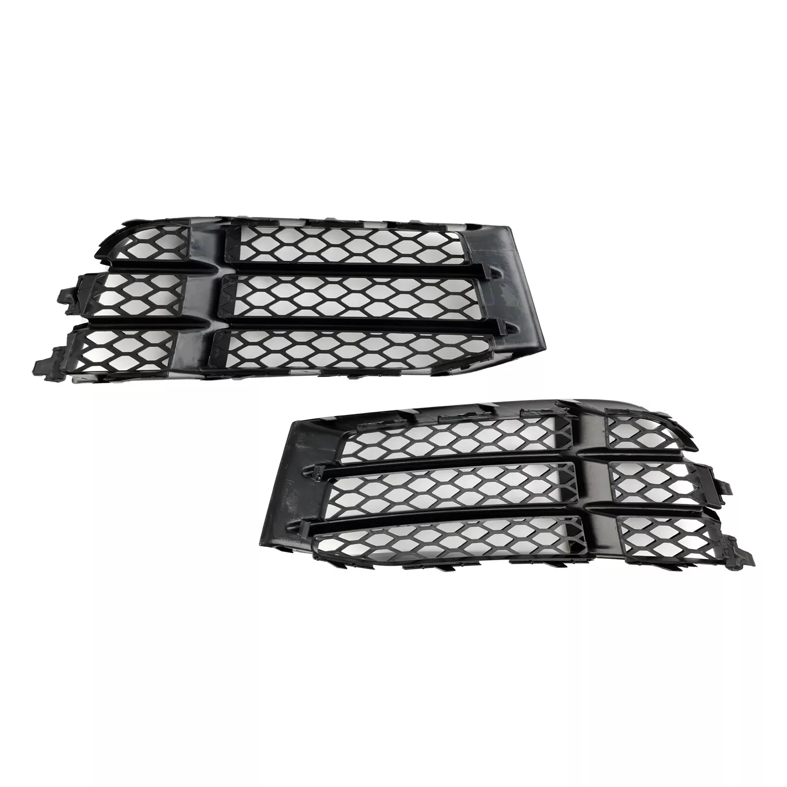 1 Pair Gloss Black Front Bumper Lower Fog Light Cover Grill Grille Fit For Audi A5 RS5 2010-2016 8T0807681F,8T0807682F