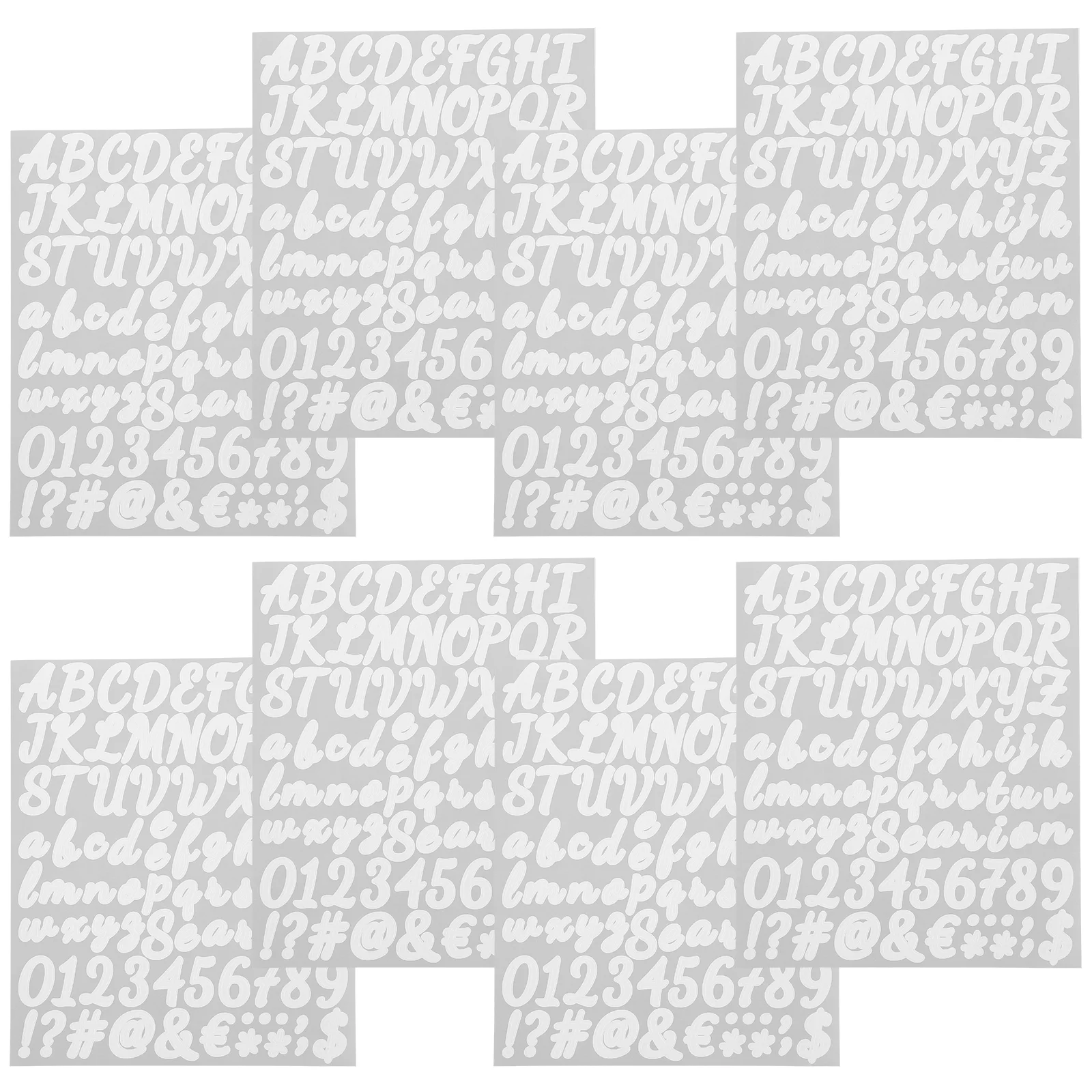 

10 Sheets of Letter Number Stickers DIY Alphabet Number Stickers Scrapbook Numbers Decals