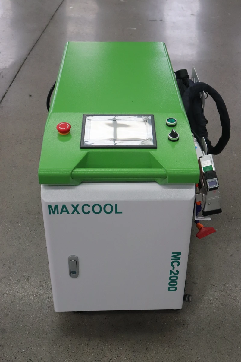 Maxcool 2000w 3kw 1.5kw Hanwei Double Pendulum System 3 in 1 Fiber Laser Cleaning Machine Welder Cutter