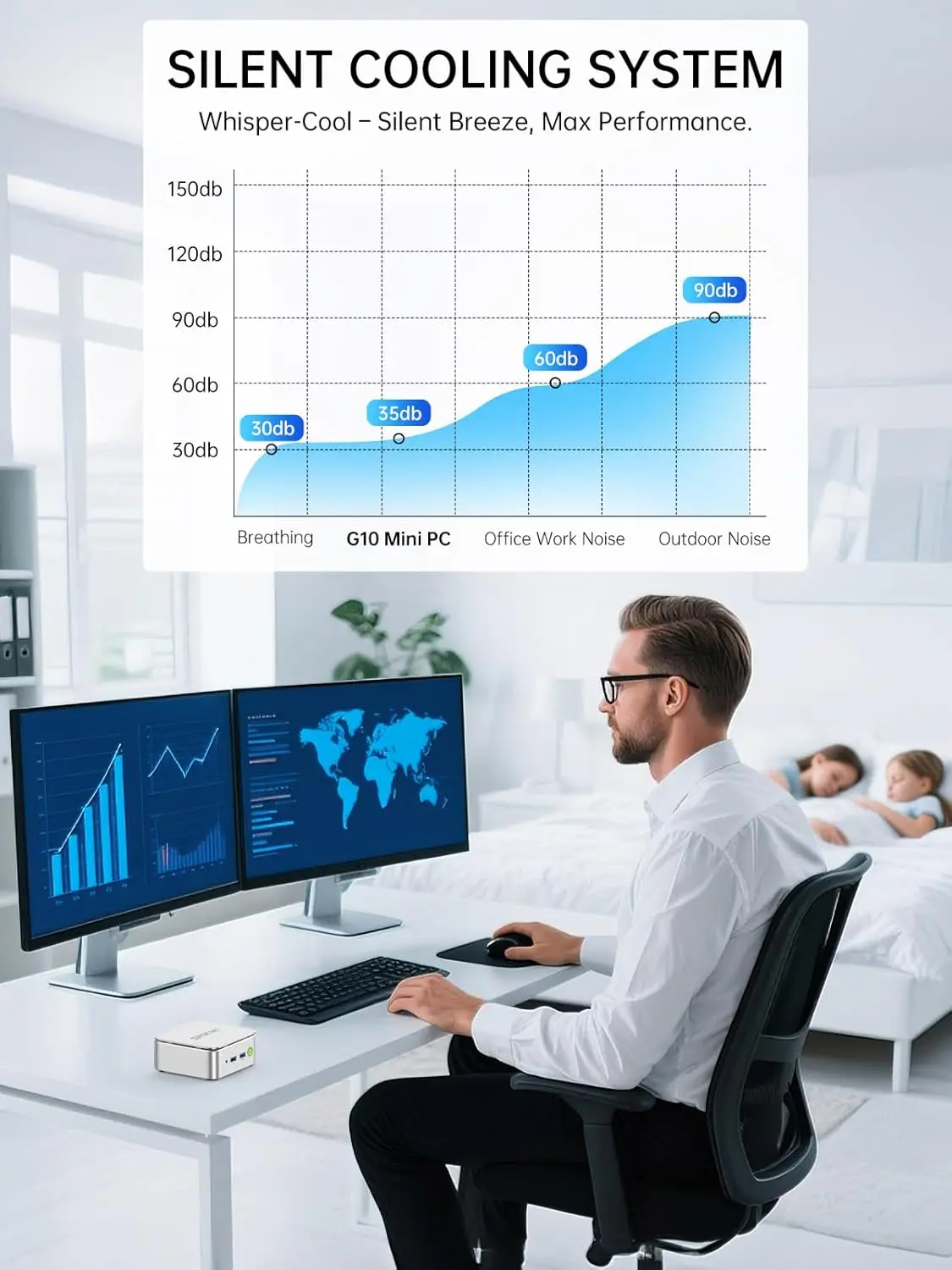 GMKtec มินิพีซี, G10 Ryzen 5 3500U (เหนือกว่า N150/N97), แรม 16GB SSD 512GB  พร้อมพอร์ต LAN 2.5GbE NIC คอมพิวเตอร์ตั้งโต๊ะสำหรับสำนักงาน บ้าน ธุรกิจ และ HTP