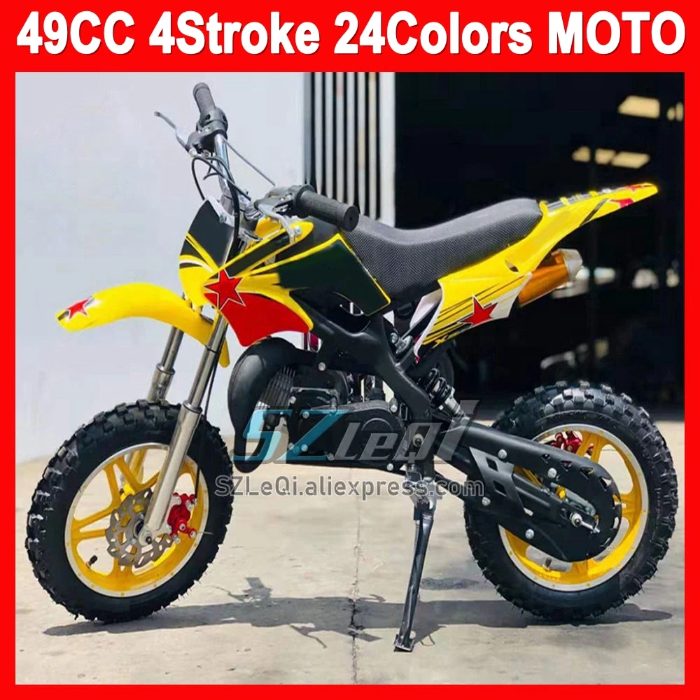 49CC 4Stroke ATV OFF-road Gasoline Motorcycle For New Year Birthday Holiday Festival Party Gifts Racing MOTO Dirt Bike Motorbike