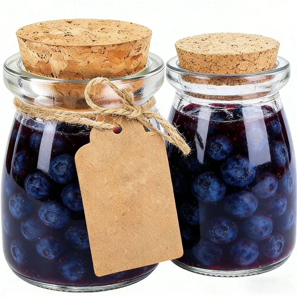 10pcs-100-200ml-glass-pudding-jars-yogurt-jars-with-cork-lids-glass-containers-with-tags-and-ropes-for-family-party-diy-honey