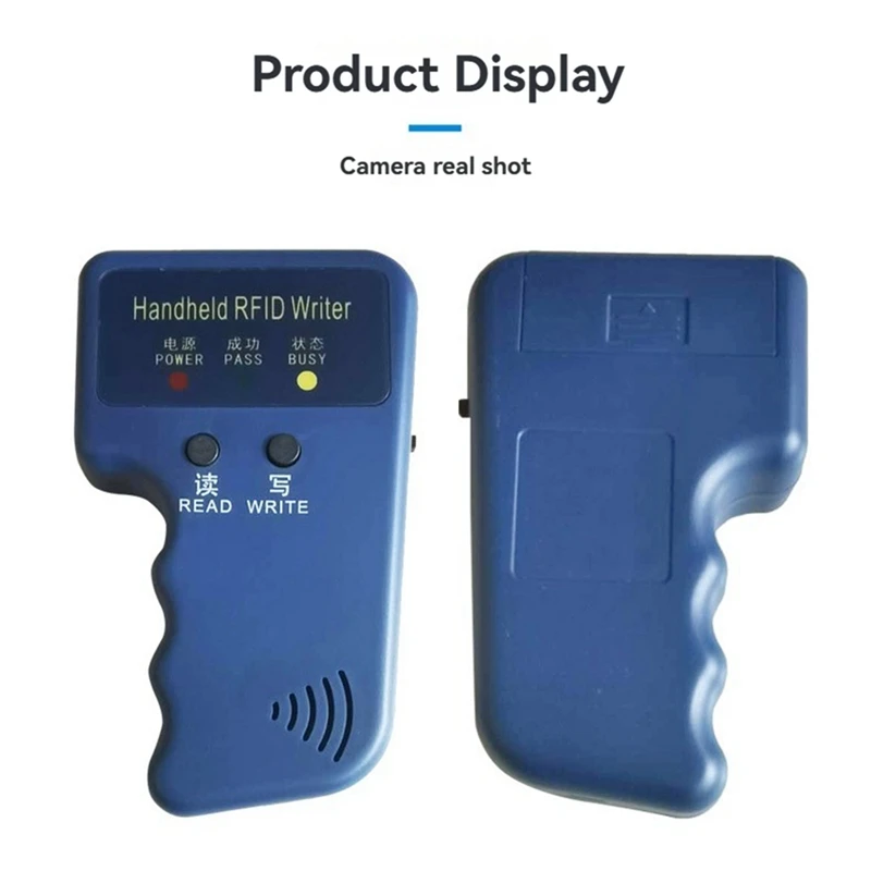 125Khz Card Reader Writer For ID HID And AWID Handheld RFID Copier With 3 T5577 Key Fobs