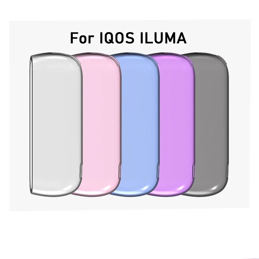 5 Colors Soft Clear TPU Case for IQOS ILUMA Cases Cover Shell Holder Pouch Storage Bag Protection E-Cigarette Accessories