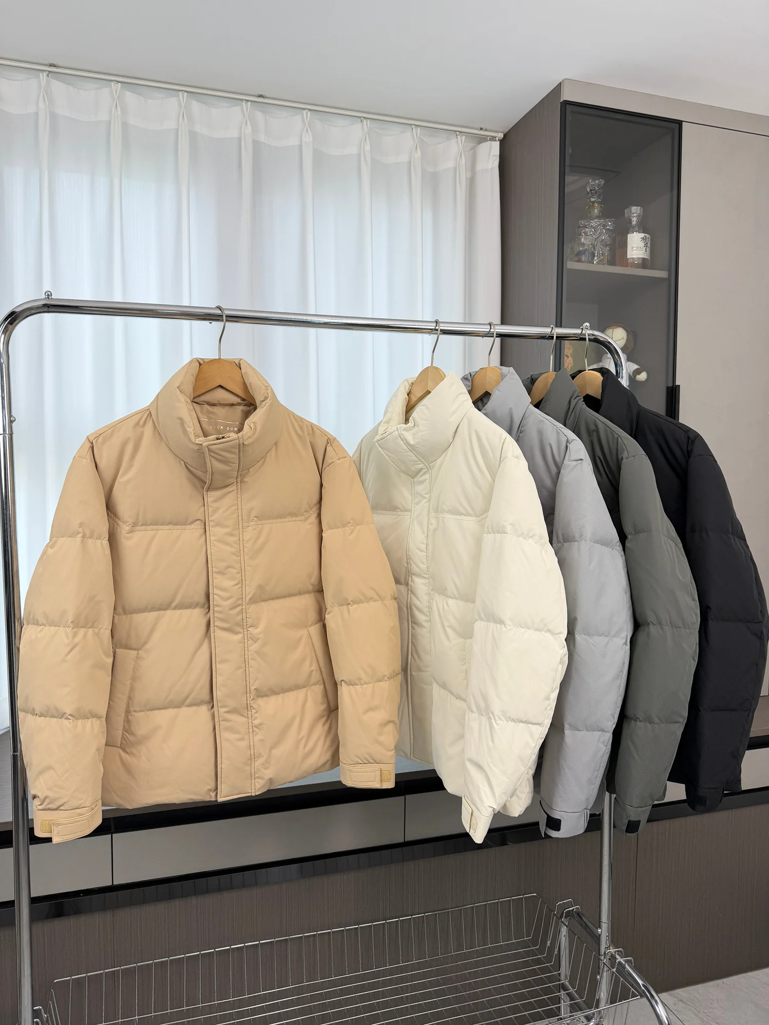 

Ultra-Value Lightweight Warmth Men's Winter Casual Loose Thiened down Jaet Stand Collar Faion Urban Sle Long Sve Z...