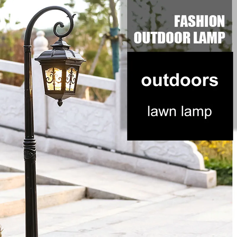 2.5M LED European Garden Courtyard Lamp Lawn Lamp Villa Community Landscape Lamp Outdoor Waterproof Street Lamp High Pole Lamp