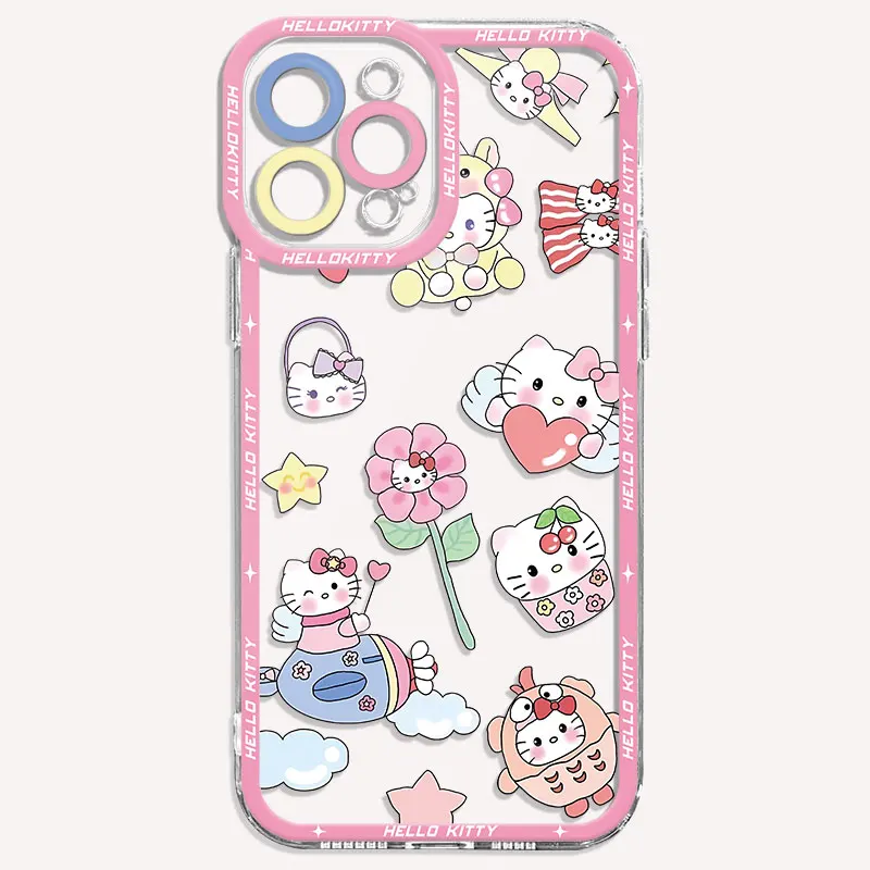 Cute Hello K-Kitty Capa Case for Honor X8 4G X8a X9a 5G 90 Lite X8 Transparent Soft Cover