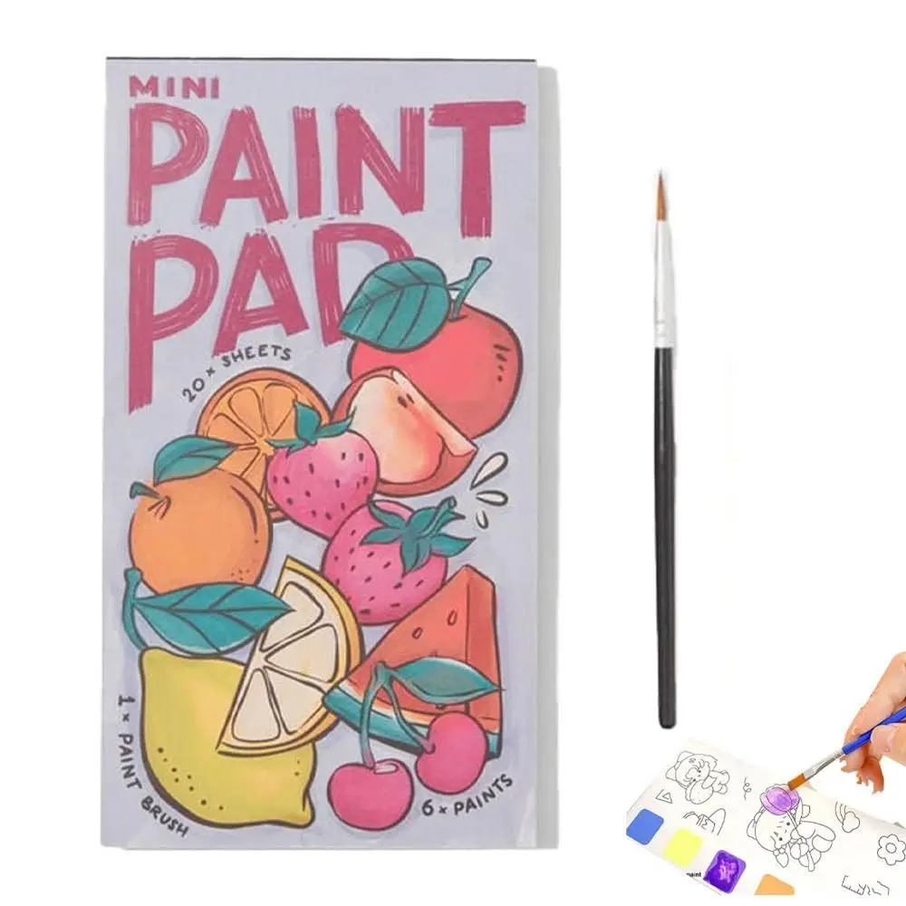 with Pen Watercolour Paint Pad Paint Brush Watercolor Palette Paint Watercolor Book Set Painting Supplies