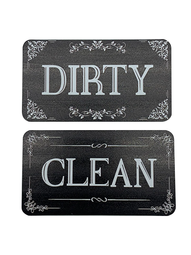 Double Sided Reversible Clean Dirty Magnet Non-scratch Easy To Read Universal Dishwasher Magnet Indicator For Kitchen