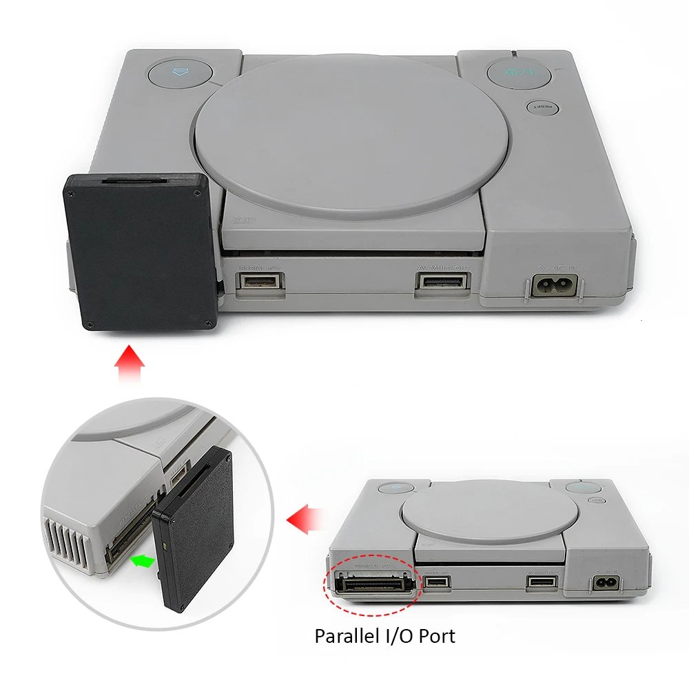 PSIO Kit de emulador de Unidad óptica para PS1, accesorios de juegos Retro, Fat
