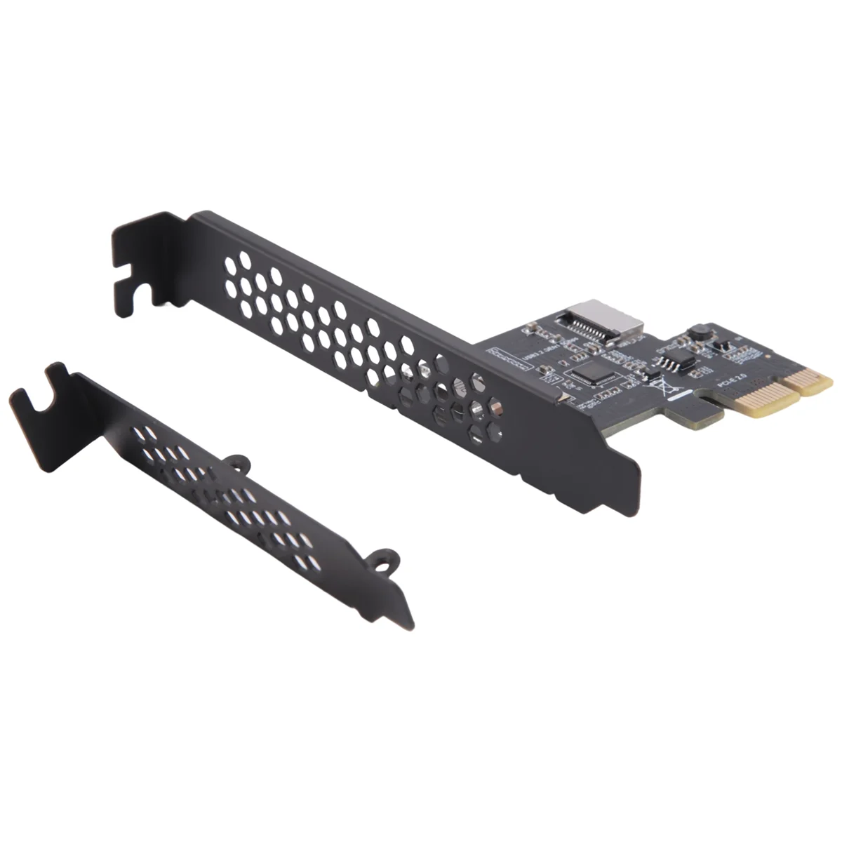 ABLJPCI-E 1X to USB 3.2 GEN1 5Gbps Type-E A-Key Expansion Card,Front Panel Type-C Interface for Desktop PC(ASM1042A)