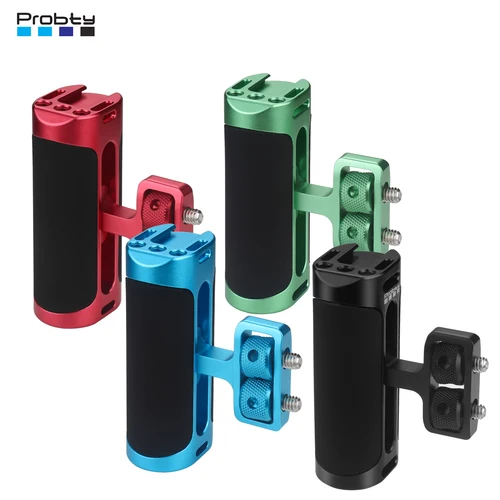 Mini mango lateral para agujeros roscados de 1/4 ""-20, agarre de jaula de cámara portátil ligero para Sony para DSLR con zapata fría