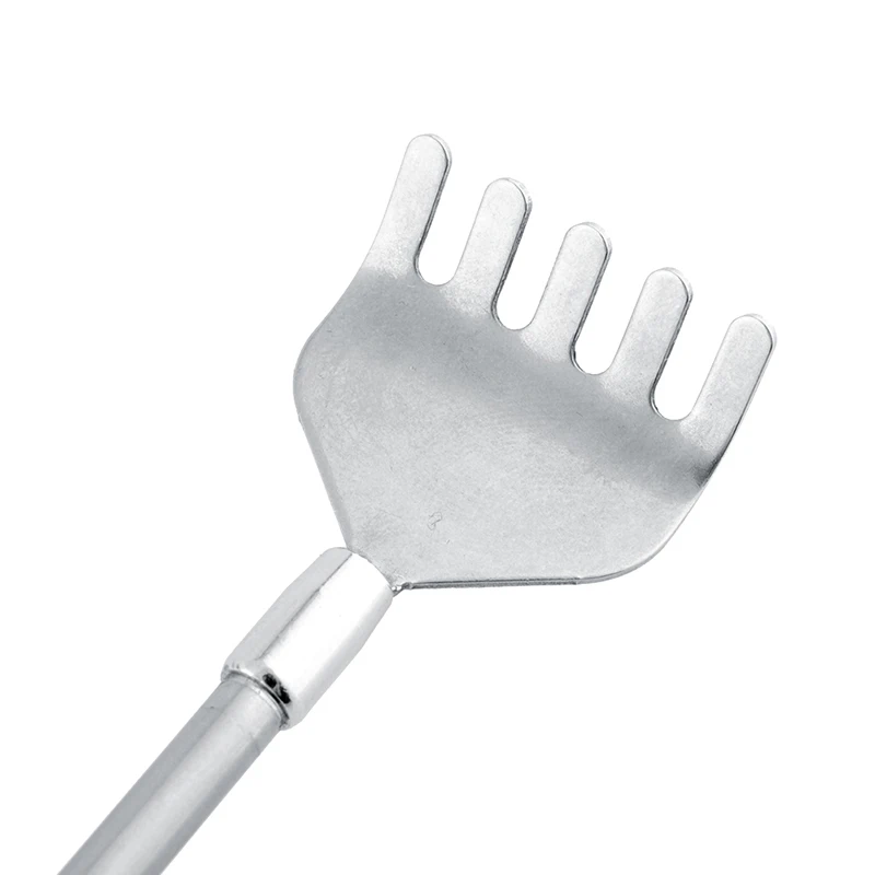 

Adjustable Retractable Back Scraper Steel Anti-itch Claw Massager Scratching Rake Silvery Telescopic Back Scratcher Men Women
