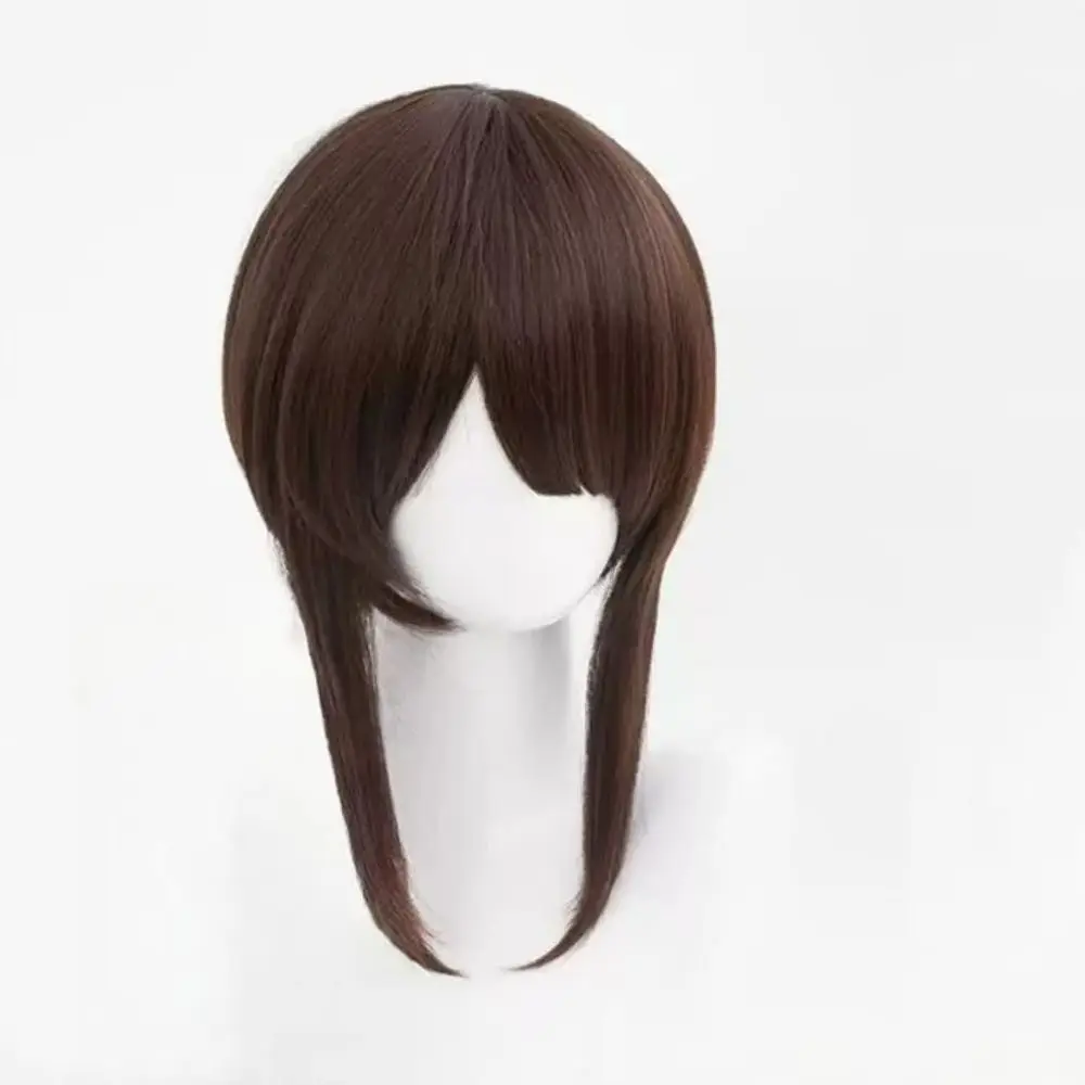 

Game Identity V Gardener Персонаж Короткие волосы Lan Gui's Surprising Dream Role Wig Темно-коричневый синтетический парик с розовой сетчатой подкладкой