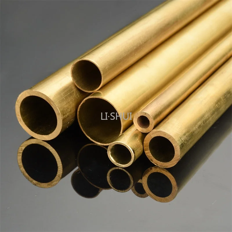 OD 0.8-65mm Brass Tube Length 500mm Round Brass Pipe Wall Thickness 0.15-5mm Copper Tube Customizable Copper Pipe