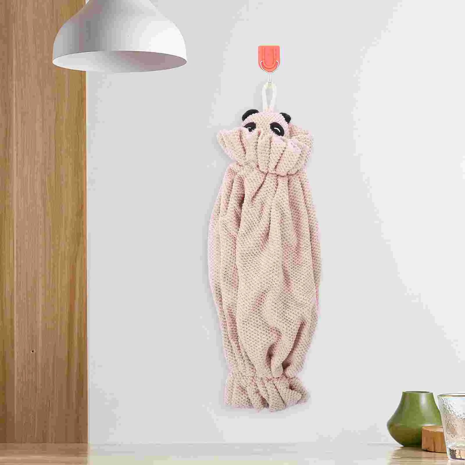 Cute Cartoon Convenient Wall Garbage Storage and Extraction Hanging Beige Washable Waste Organizer Pouch Refuse Sacks