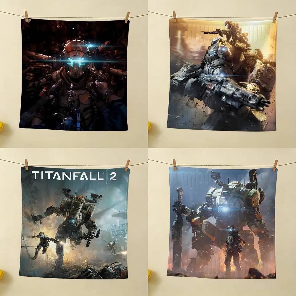 Game T-Titanfall For Whole House Use Polyester Cotton Daily Towel, Hanging Kitchen Hand Wiping Cloth, Durable