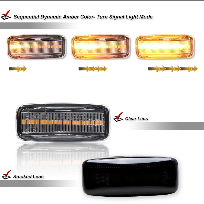 لإنفينيتي Y50 M35 M45 S50 FX35 FX45 QX60 JA60 لنيسان Teana سفاري فوغا ألميرا ديناميكية Led مؤشرات العلامات الجانبية الوامضة