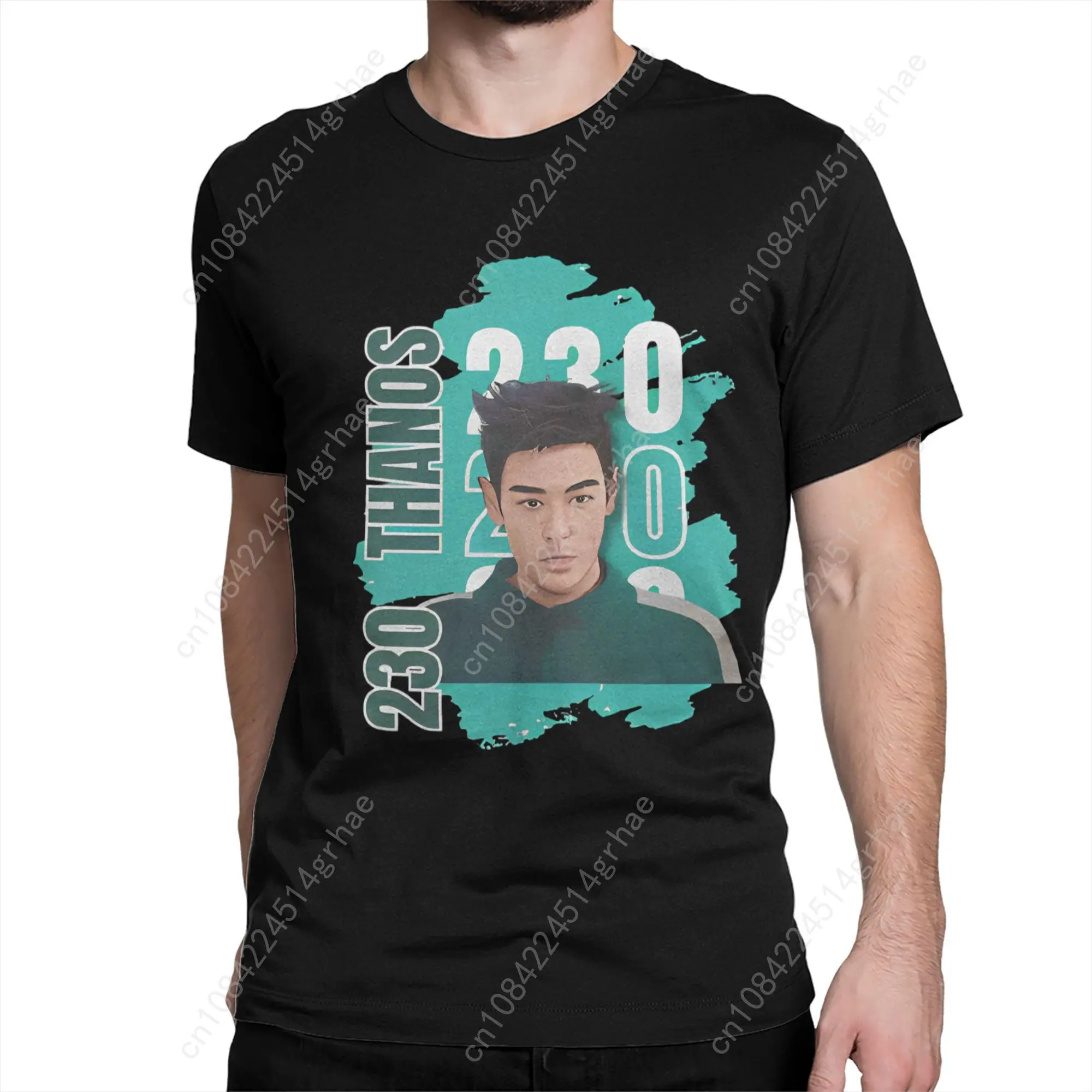 Camiseta Vintage PLAYER 230 Thanos Choi Seung Hyun para hombre, camisetas 100% de algodón con cuello redondo, camisetas de manga corta para juego, ropa de talla grande