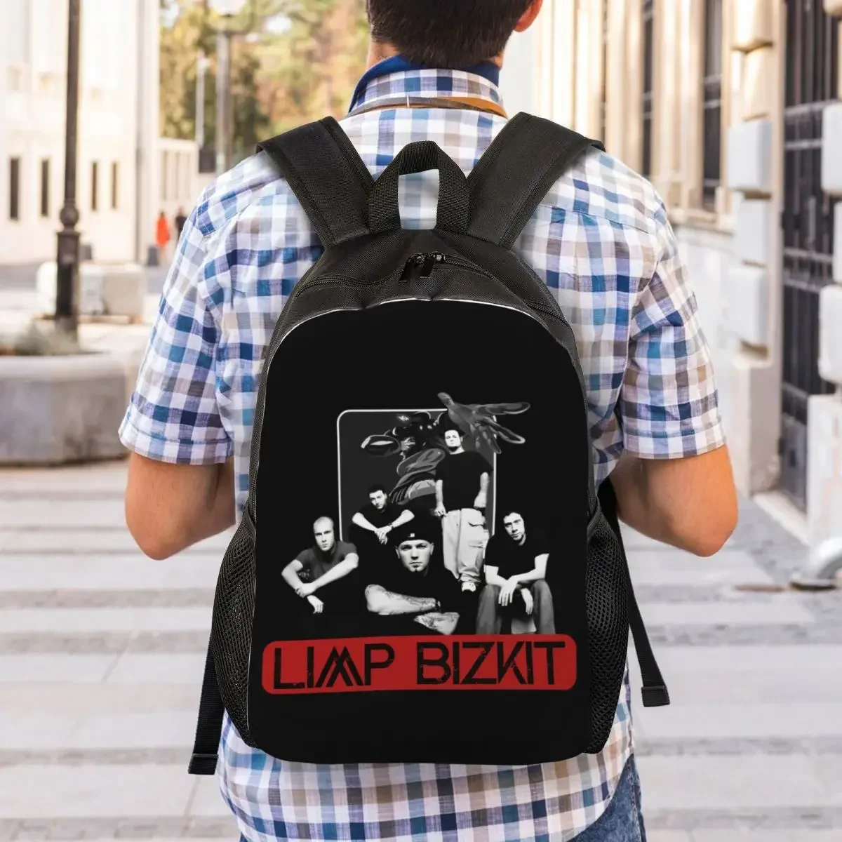 Custom Bizkits Hip Hop Rock Limp Band Backpacks for Women Men Waterproof School College Bag Printing Bookbag