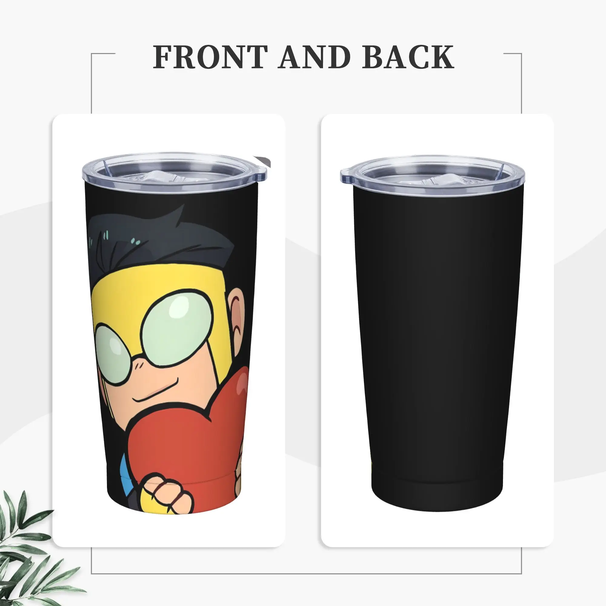 Anime Invincibles Tumbler  Hot Drinks Insulated Stainless Steel Coffee Mug Graphic Mugs Cup