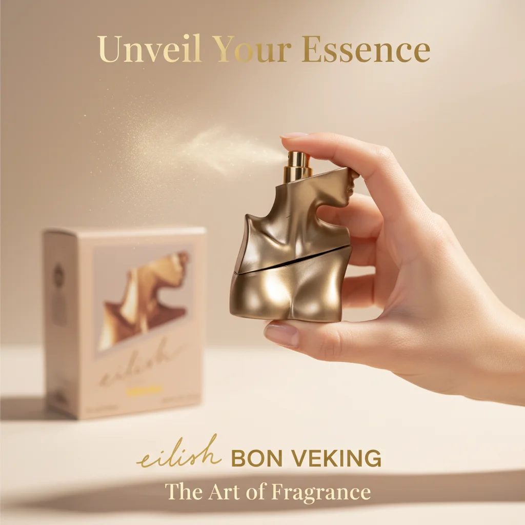 

Eilish Bon Veking Artistic Sculptural Perfume, Warm Woody Floral Long-Lasting Eau de Parfum