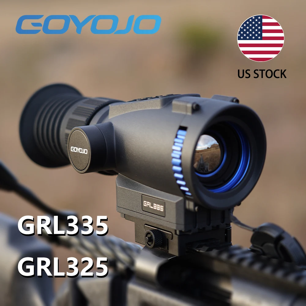 GOYOJO Thermal Scope for Hunting 384X288 High Resolution Thermal Imaging Scope with 55Hz High Sensitivity Optics IR Night Vision Scope, Multiple Reticles & Color, RAV Video