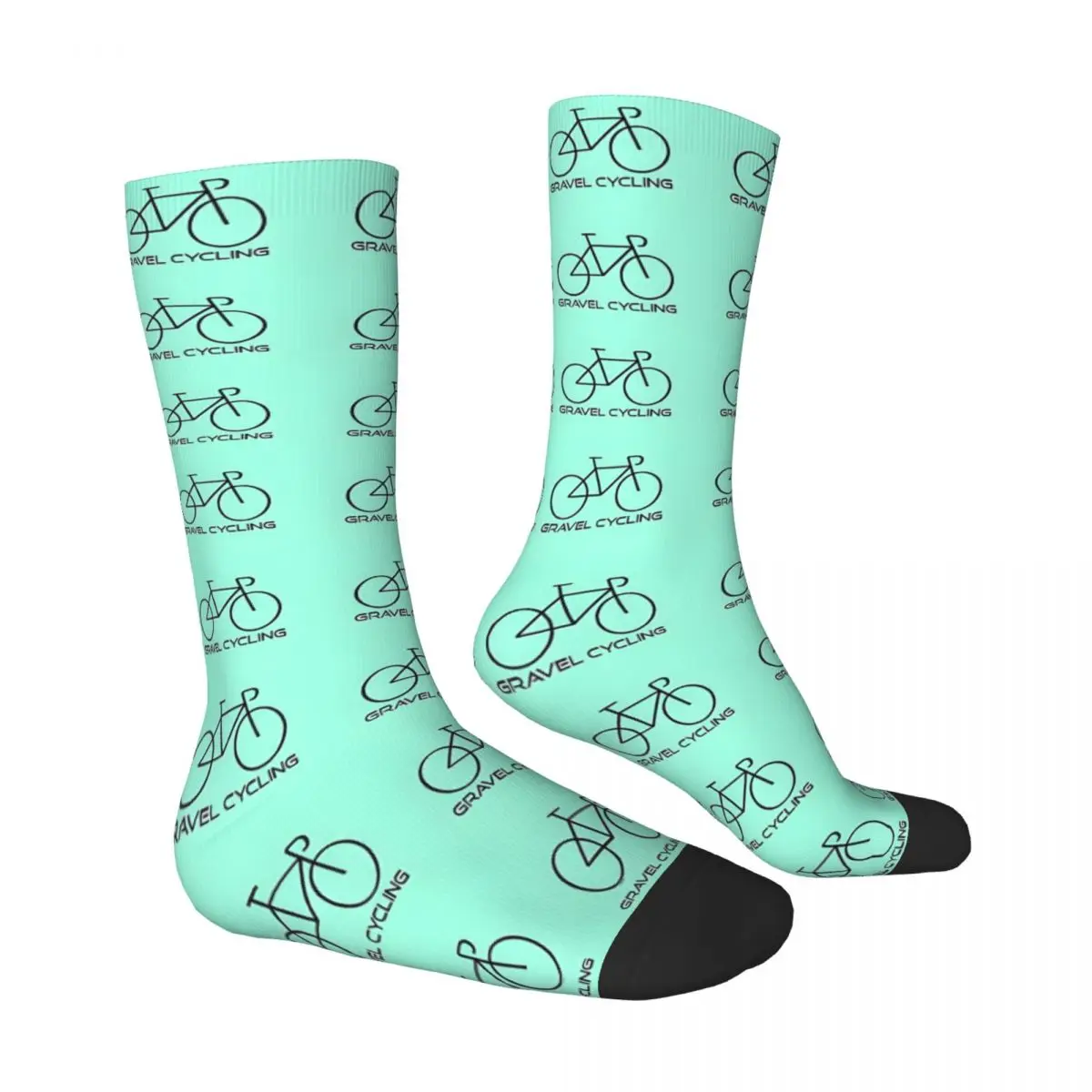 Road Cycling Mint Green Bike Andy Warhol Printed Bicycle Socks Male Mens Women Spring Stockings Hip Hop