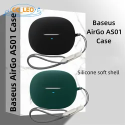 For Baseus AirGo AS01 Case Silicone Soft Case Cute Lanyard Baseus AirGo AS01 Shockproof Shell Protective Cover